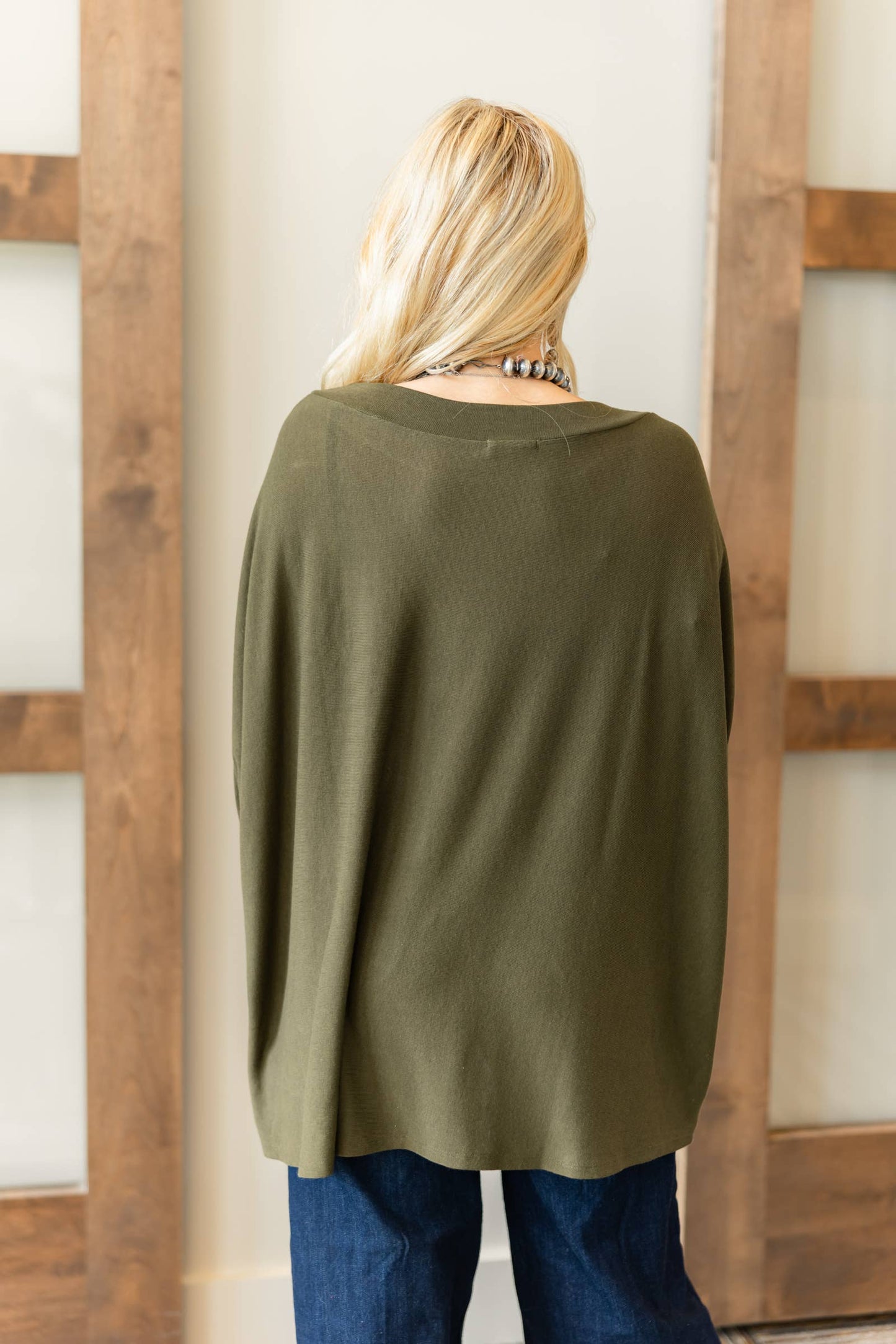 Relaxed Dolman Sleeve Hacci Top