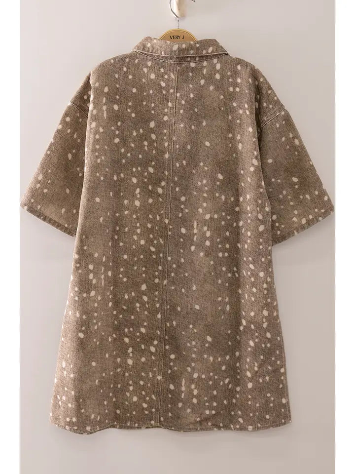 Bambi Print Mini Dress