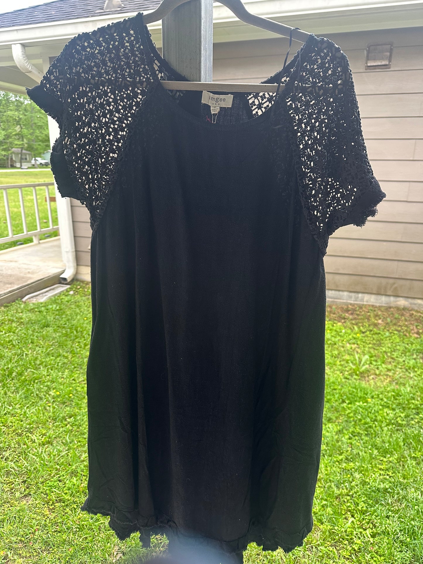 Umgee Dress Crochet Sleeves