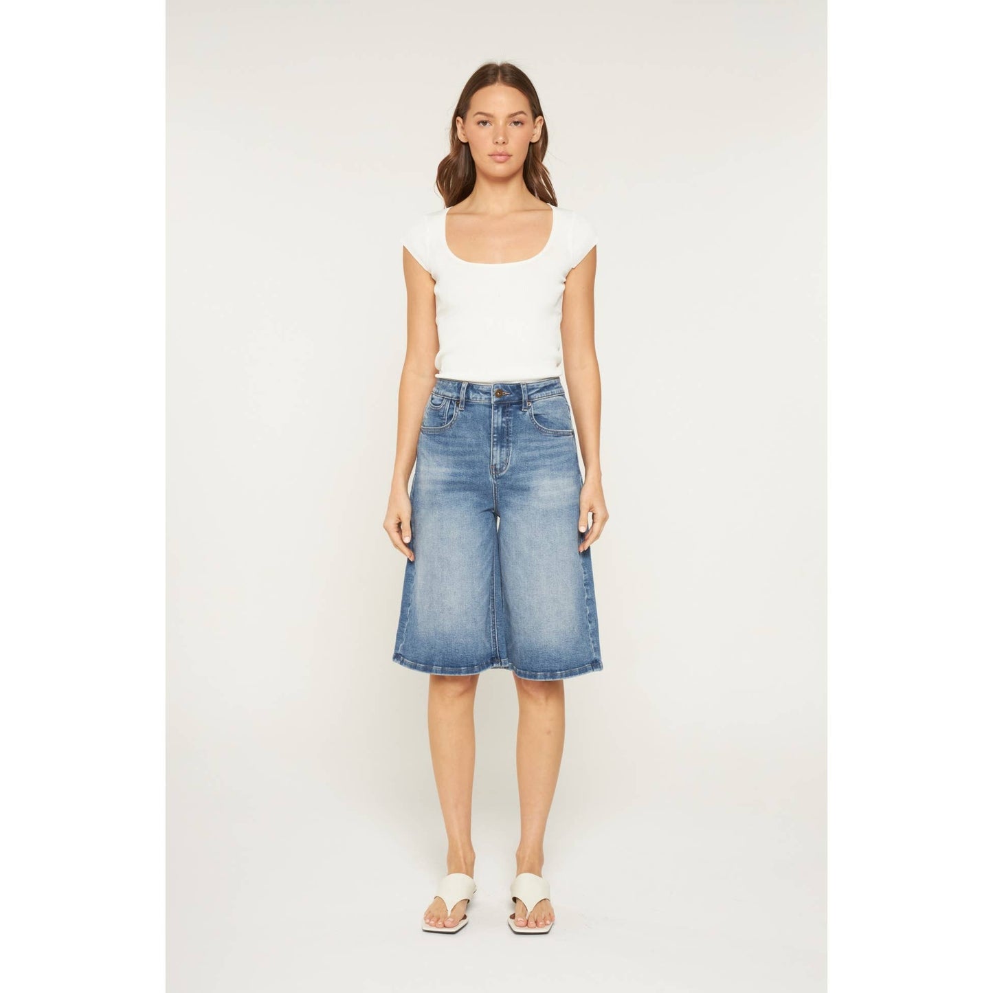 SUPER HIGH WIDE BERMUCA SHORTS