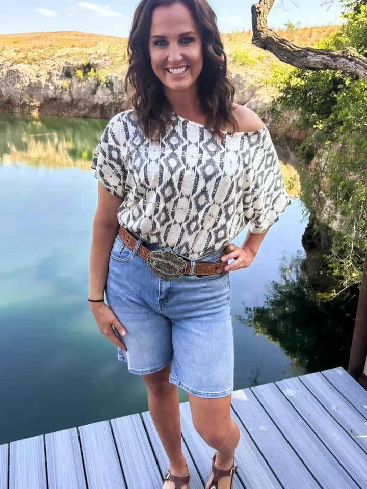 Kreek Bermuda Denim Shorts