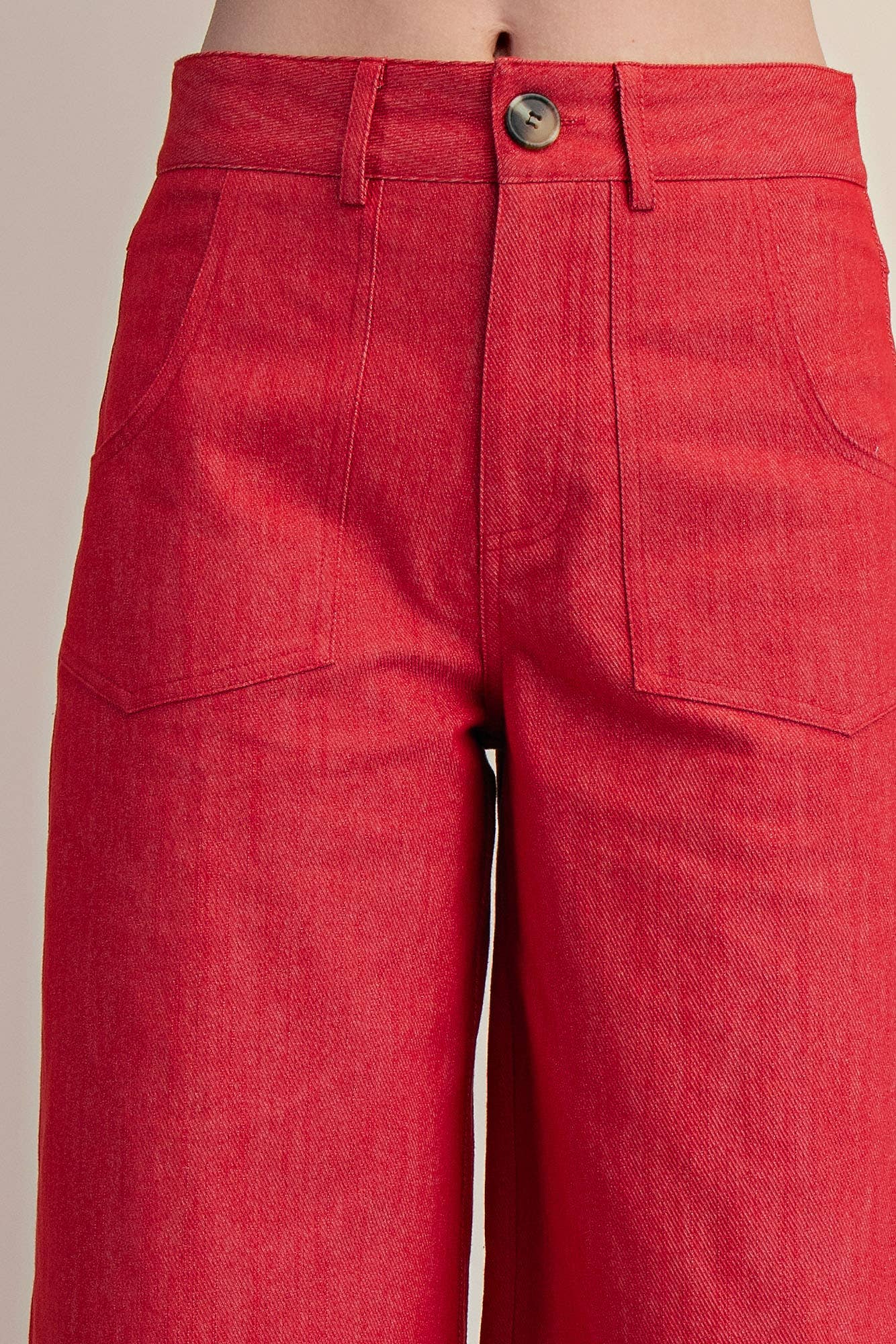 Crop High-Rise Wide-Leg Pants