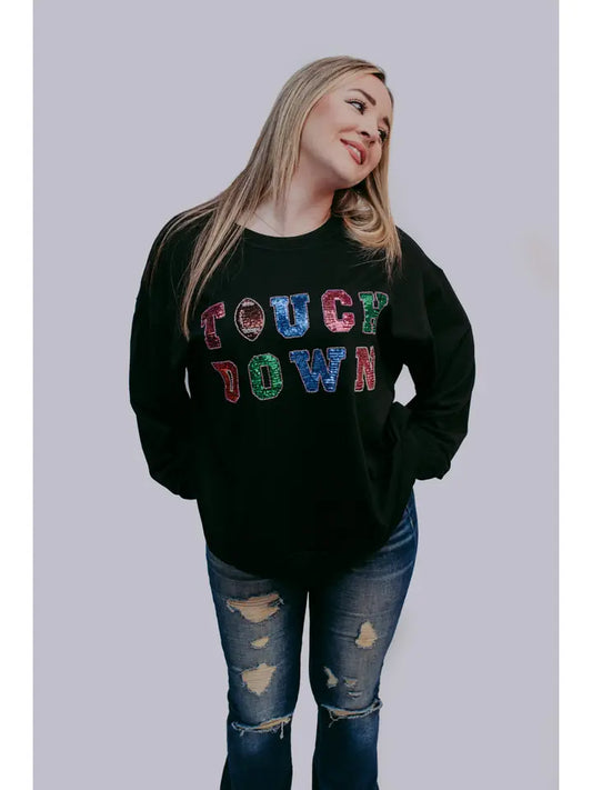 Touch Down Sequin Beaded Embroidery