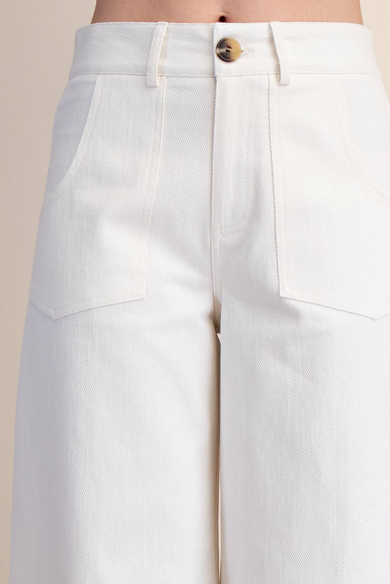 Crop High-Rise Wide-Leg Pants