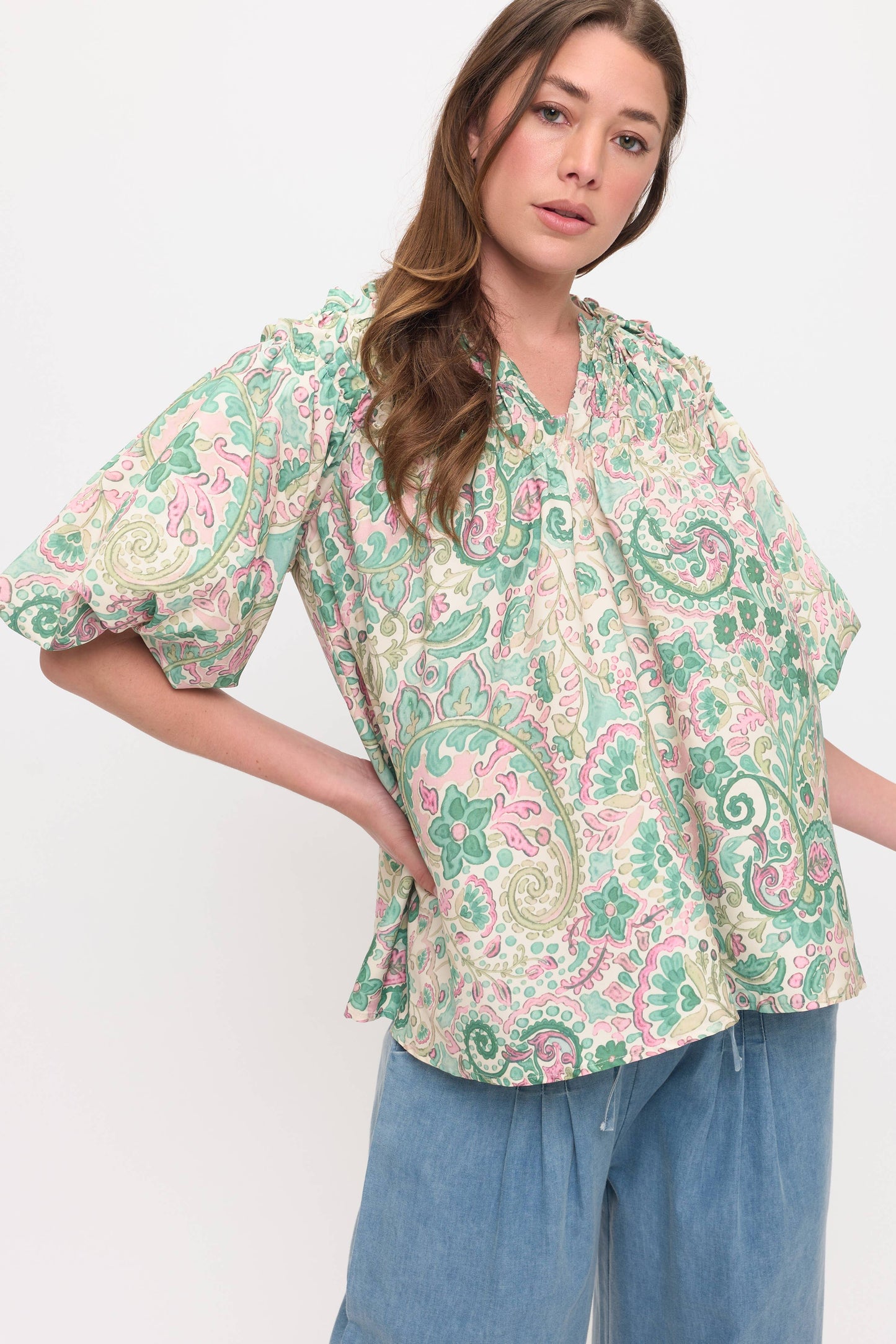 Paisley Blouse Top