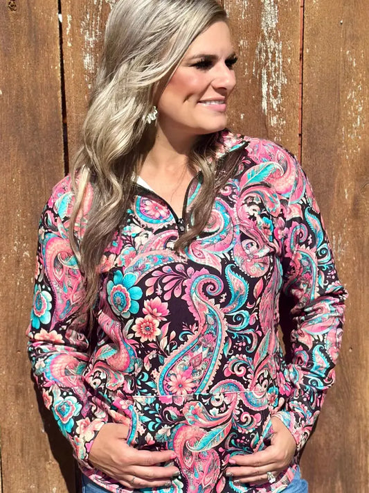 Midnight Bloom Pullover
