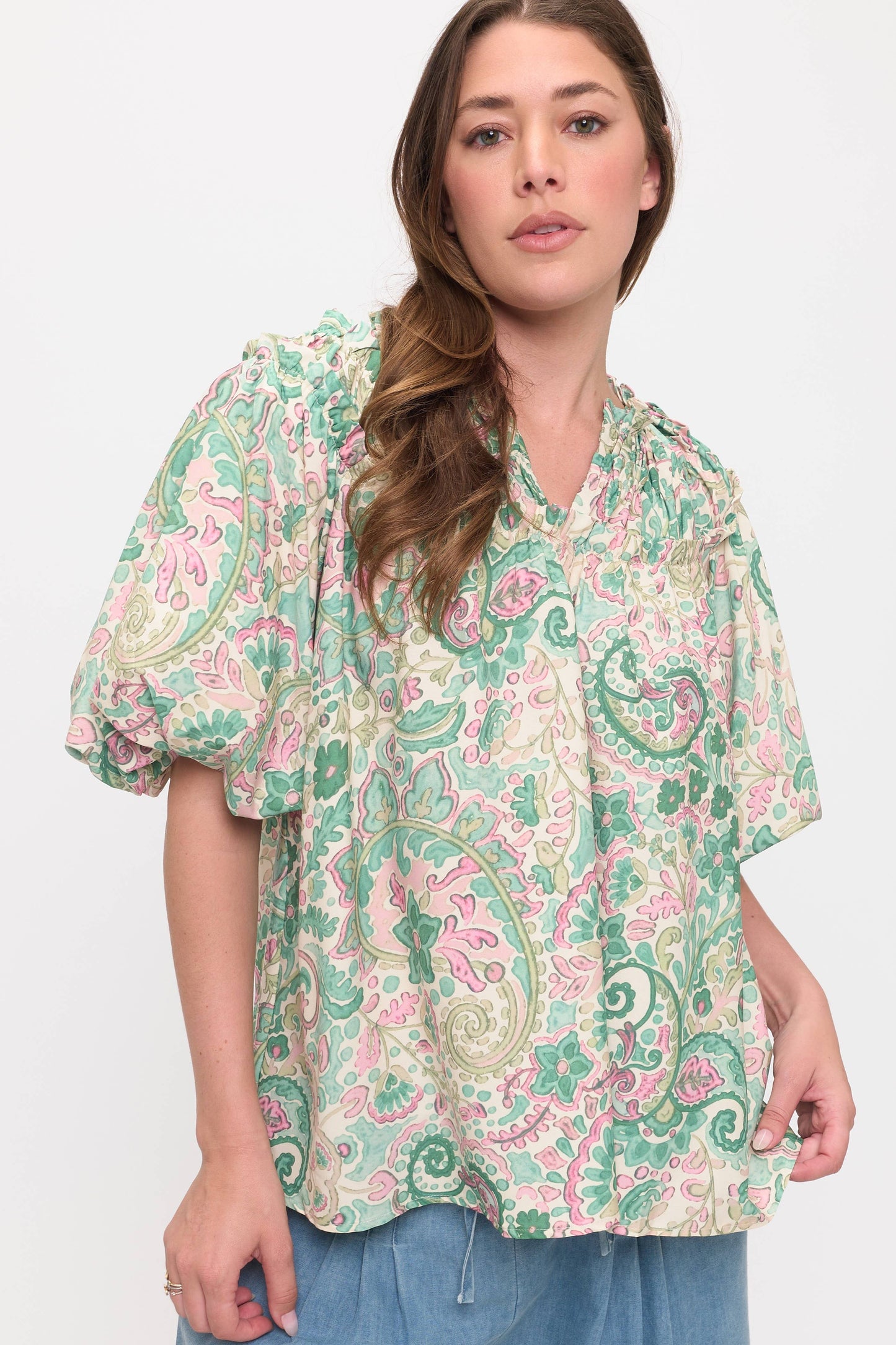 Paisley Blouse Top