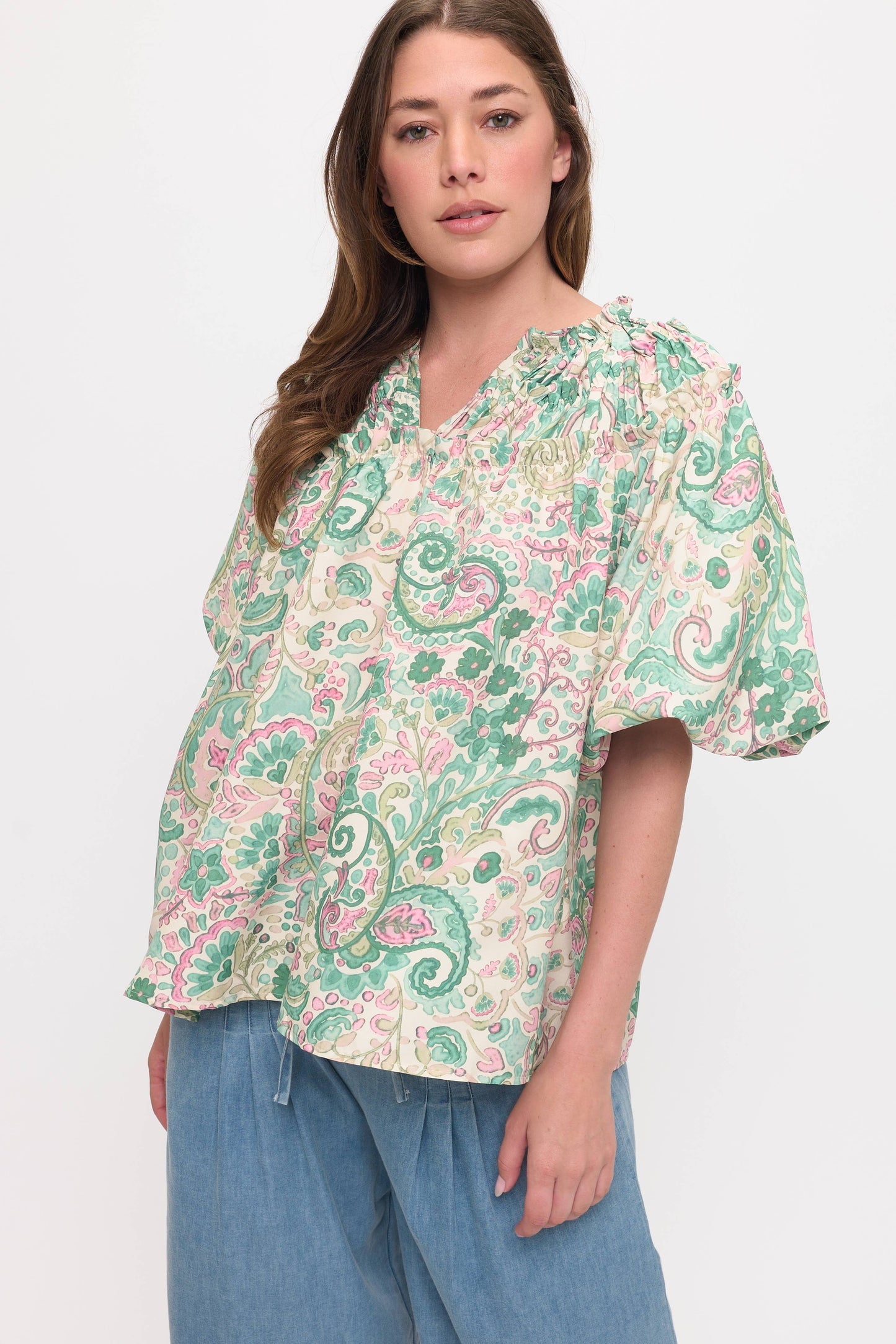 Paisley Blouse Top