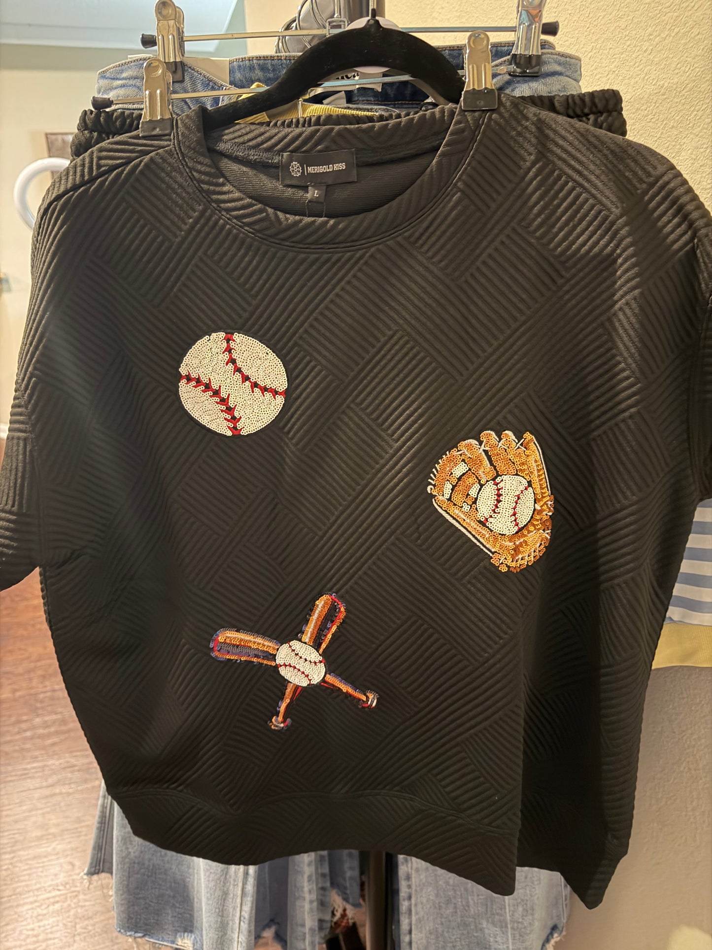 Sequence Shirt and Shorts  Baseball Set