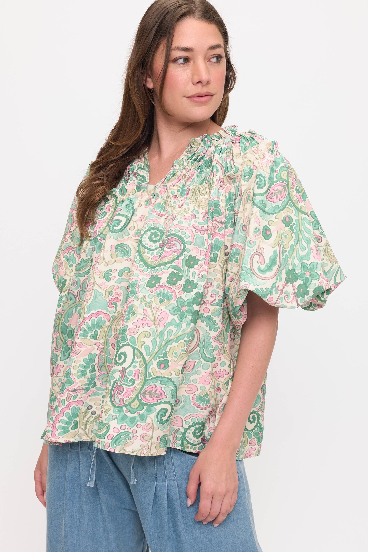 Paisley Blouse Top